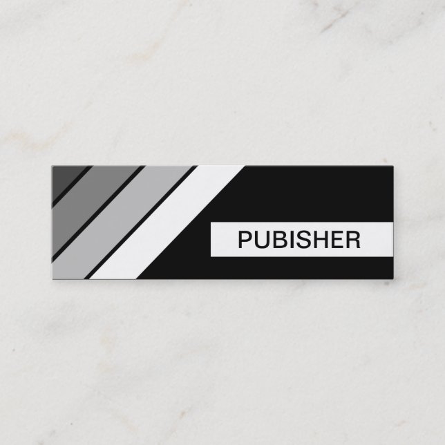 retro PUBLISHER Mini Business Card (Front)