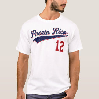 Retro Puerto Rico Beisbol Jersey Boricua Baseball  T-Shirt