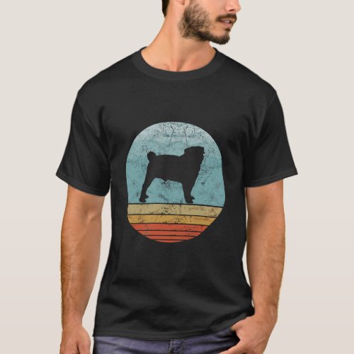 Retro Pug Dog Breed Vintage Style Animal Dogs Love T_Shirt