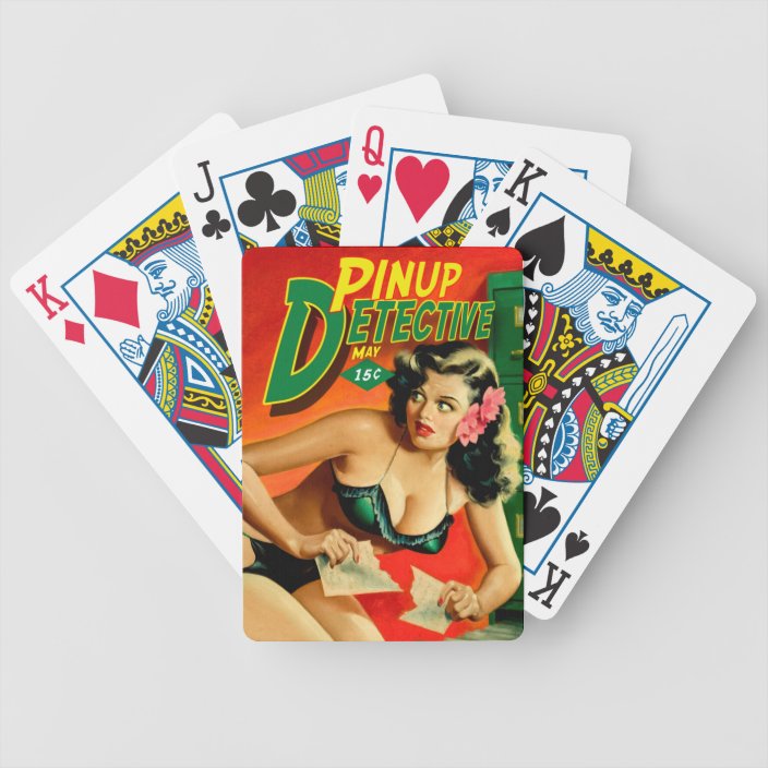 bicycle pin up cards