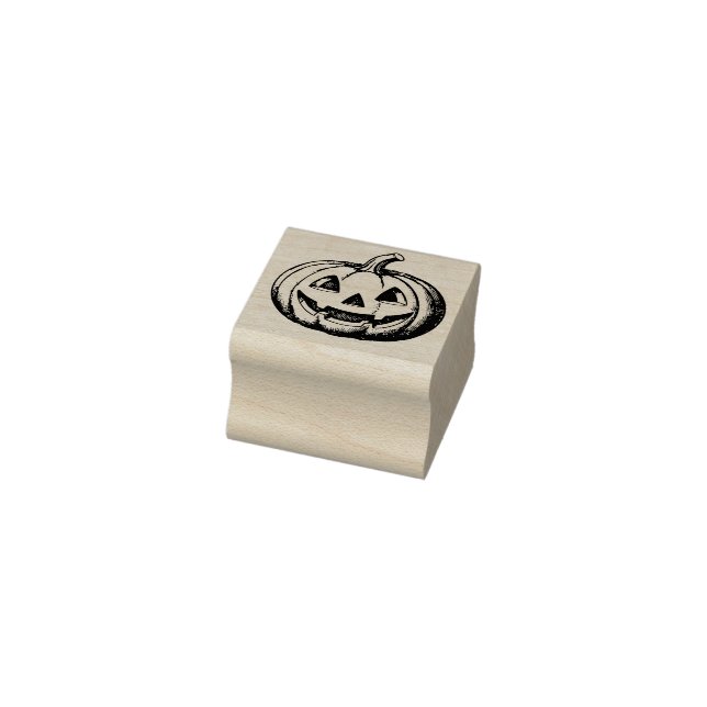 Retro Pumpkin Rubber Stamp (Stamp)