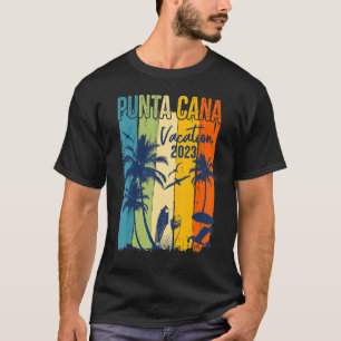 Retro Punta Cana 2023 Dominican Family Vacation Gr T-Shirt