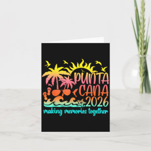 Retro Punta Vacation Cana Making Memories Together Card