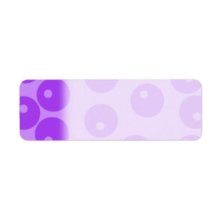 Retro Purple Circles Pattern. Label