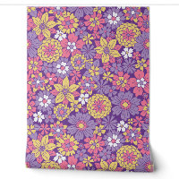 Retro Purple Floral Pattern