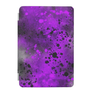 Retro Purple Paint Splatter iPad Smart Cover
