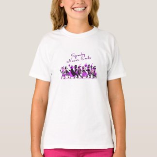 Retro Purple Spooky Never Ends Halloween T-Shirt