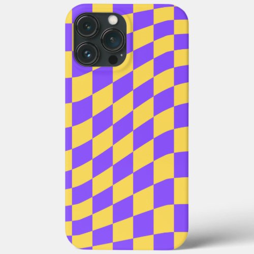Retro Purple  Yellow  iPhone 13 Pro Max Case