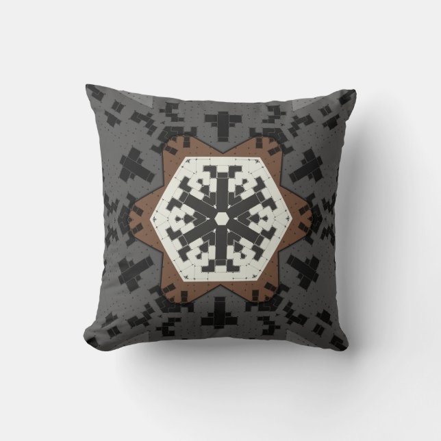 Retro Puzzle seamless pattern Pillow (Front)