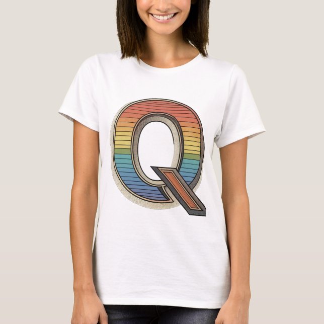 Retro 'Q'  T-Shirt (Front)
