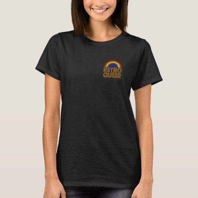 Retro Queer 3 (LGBTQ Gay Lesbian Transgender) T-Shirt (Front)