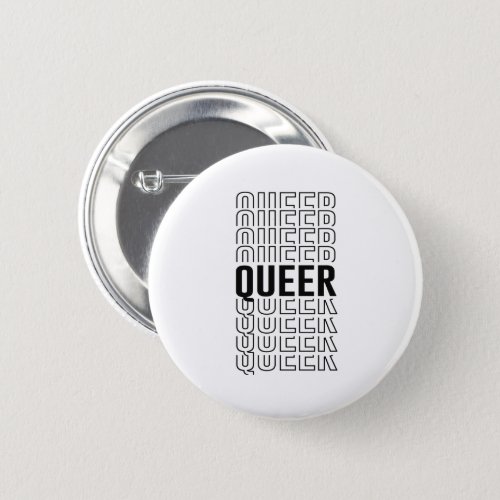 Retro Queer Design Button