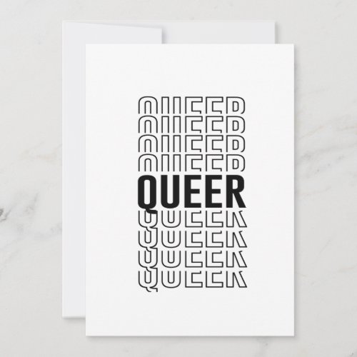 Retro Queer Design Holiday Card