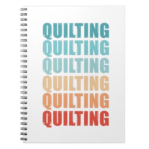 Retro Quilting Vintage Gift Notebook