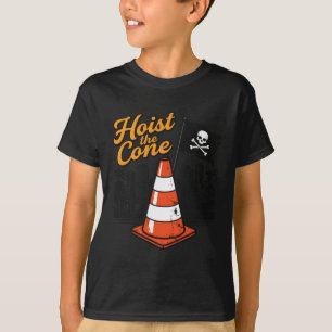 Retro Quote Hoist The Cone Funny Vintage Washed T-Shirt