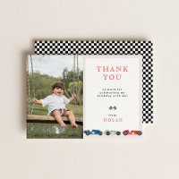 Retro Race Car Theme Birthday Photo