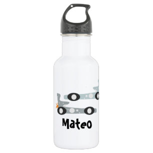 Retro Racing Cars Kids Stainless Steel Water Bottle