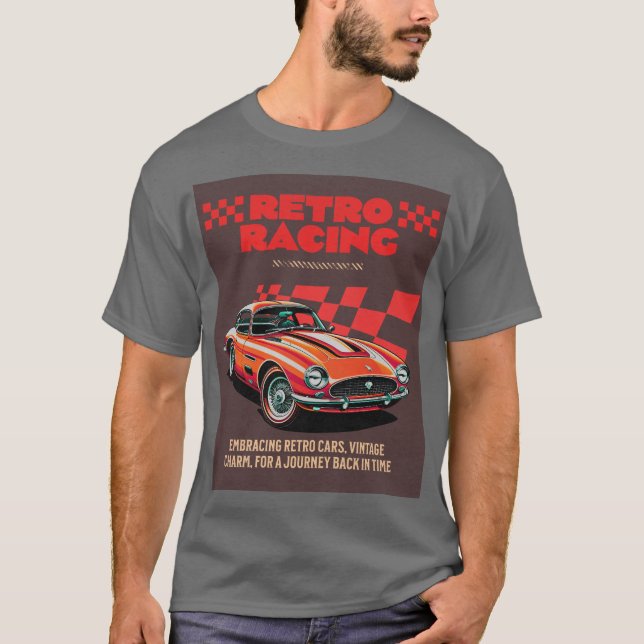 RETRO RACING - w. background T-Shirt (Front)
