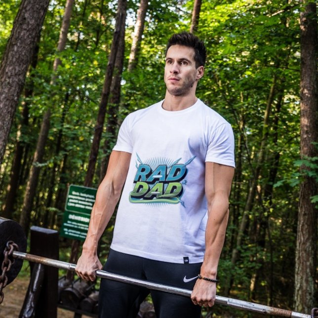 Retro Rad Dad - Electric Cool Father’s Day Gift T-Shirt (Creator Uploaded)