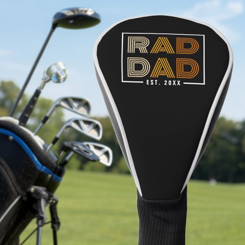 Retro Rad Dad Golf Head Cover