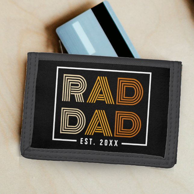 Retro Rad Dad Trifold Wallet (Retro Rad Dad )