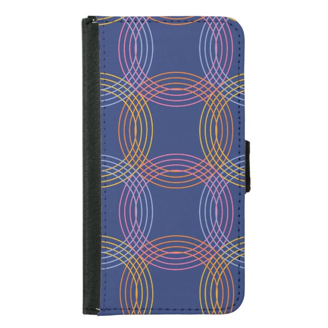 Retro Radiance Samsung Galaxy Wallet Case (Front)