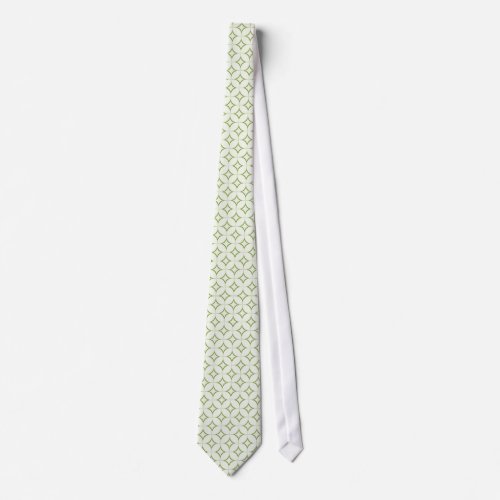 Retro Radiance Tie Olive Green Neck Tie