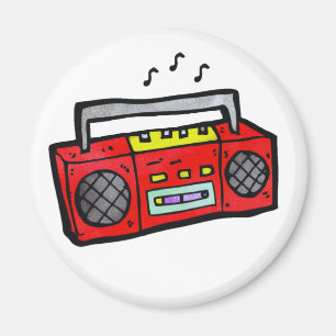 Retro Radio Boombox Magnet