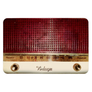 Retro radio magnet
