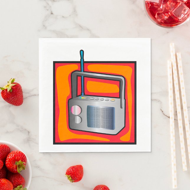 Retro Radio Napkins (Creator Uploaded)