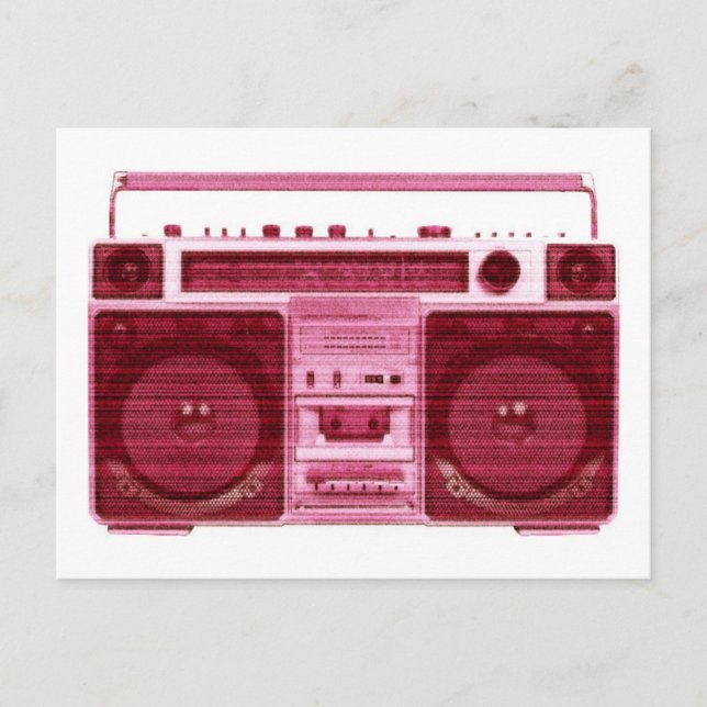 retro radio postcard (Front)