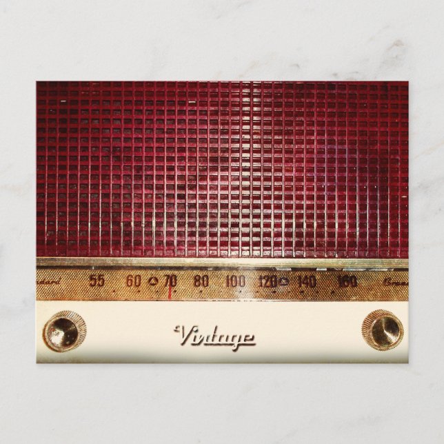 Retro radio postcard (Front)