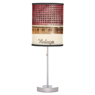 Retro radio table lamp