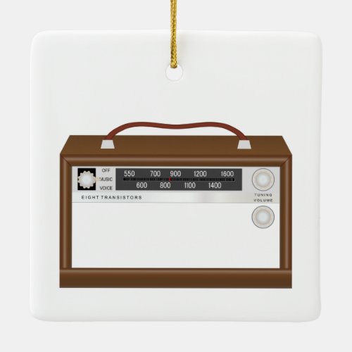 Retro Radio _ Vintage Radio _ Classic Radio Ceramic Ornament