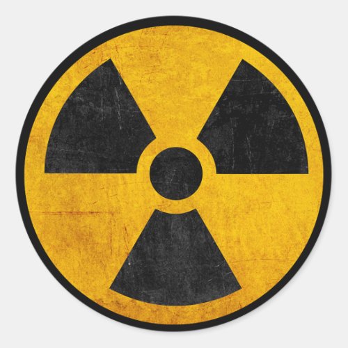 Retro Radioactive Sticker