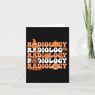 Retro Radiology Pumpkin Radiologist Xray Fall Than Card