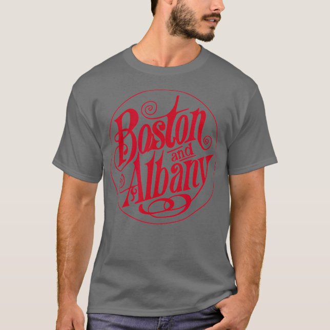 Retro Railroad Boston and Albany Railway T-Shirt (Front)