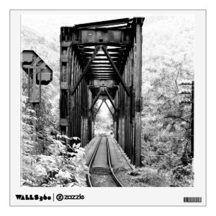 Retro Railroad Track Tunnel Wall Decal