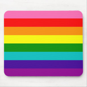 Retro Rainbow 8 Pride Mouse Pad