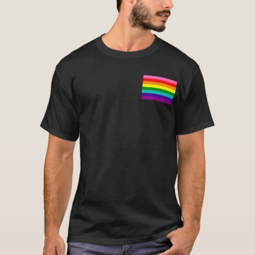 Retro Rainbow 8 Pride T_Shirt