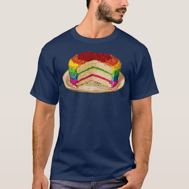 Retro Rainbow Cake T-Shirt (Front)