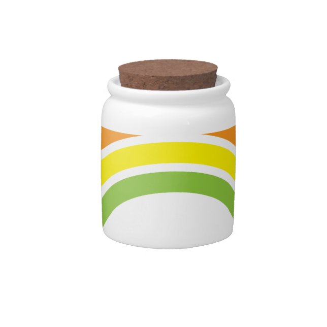 retro rainbow candy jar (Front)