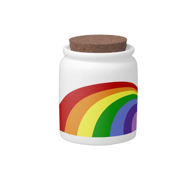 Retro Rainbow Candy Jar (Front)