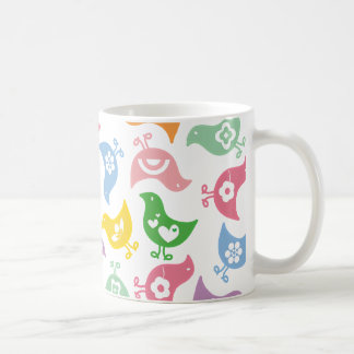 Retro Rainbow Chicks Fun Custom Gift Mug