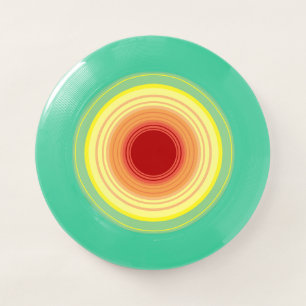 retro rainbow circles cornhole cornhole set Wham-O frisbee