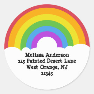 Round Return Address Labels | Zazzle