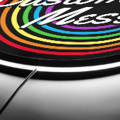 Retro Rainbow Custom Script  LED Sign (Edge)