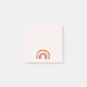 Retro Rainbow cute watercolor Post-it Notes