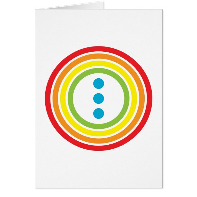 retro rainbow dots cards (Front)