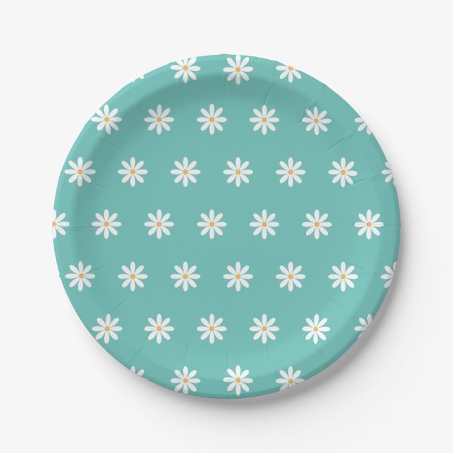 Retro Rainbow FIVE is a Vibe Groovy 5th Birthday  Paper Plates (Front)